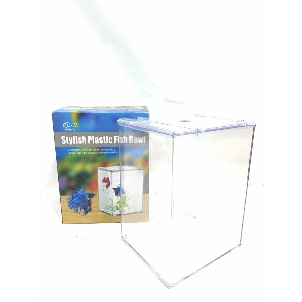 Infinity Plastic Fish Bowl (Square) Shopee Philippines