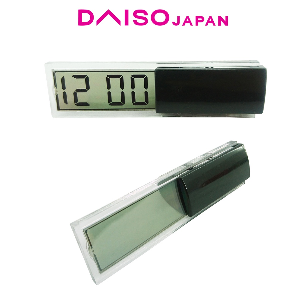 Daiso Black Digital Desk Clock Shopee Philippines