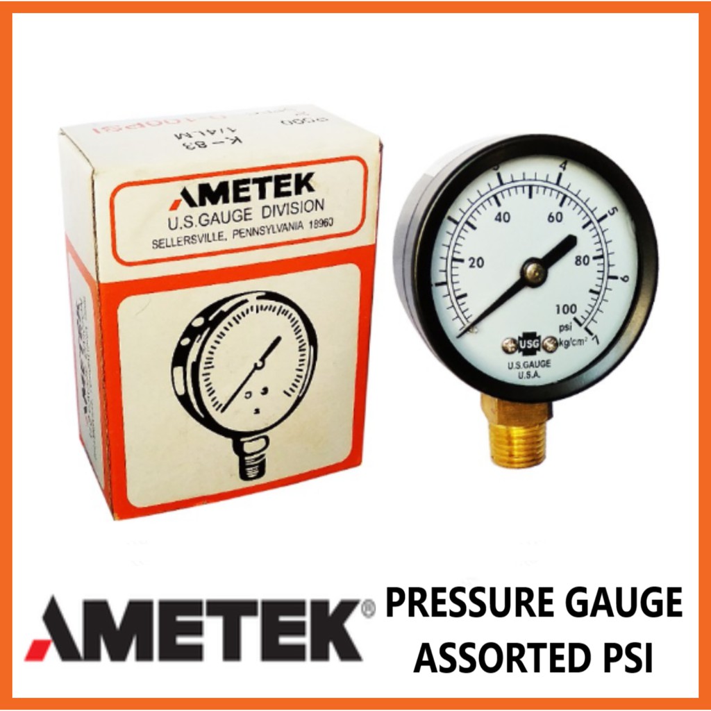 Ametek Pressure Gauge Assorted PSI Shopee Philippines