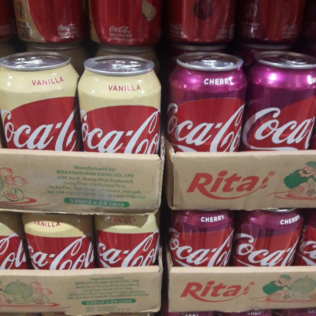 Coca Cola Vanilla, Cherry Soda or Barq's Rootbeer, 7Up Lemon Lime or