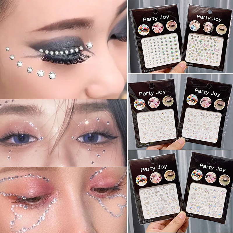 Glitter Face Jewelry Sticker Face Jewels Diamond Makeup Art Eyeliner