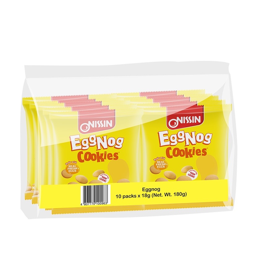 Nissin Eggnog Cookies 18G X 10 Shopee Philippines
