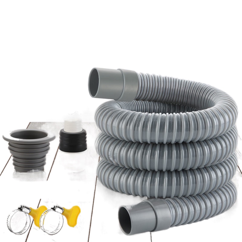 Washing machine universal extension drain pipe automatic roller wave