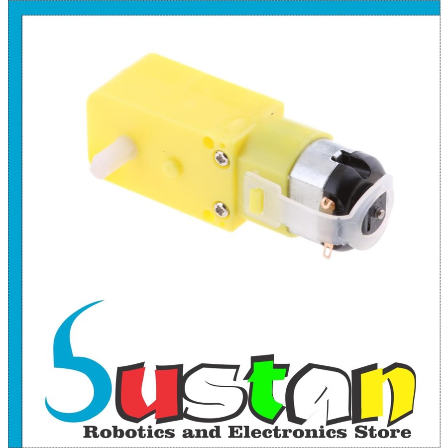 Dc Motor Gearbox Yellow 6V 200 RPM for Arduino Smart Car Shopee