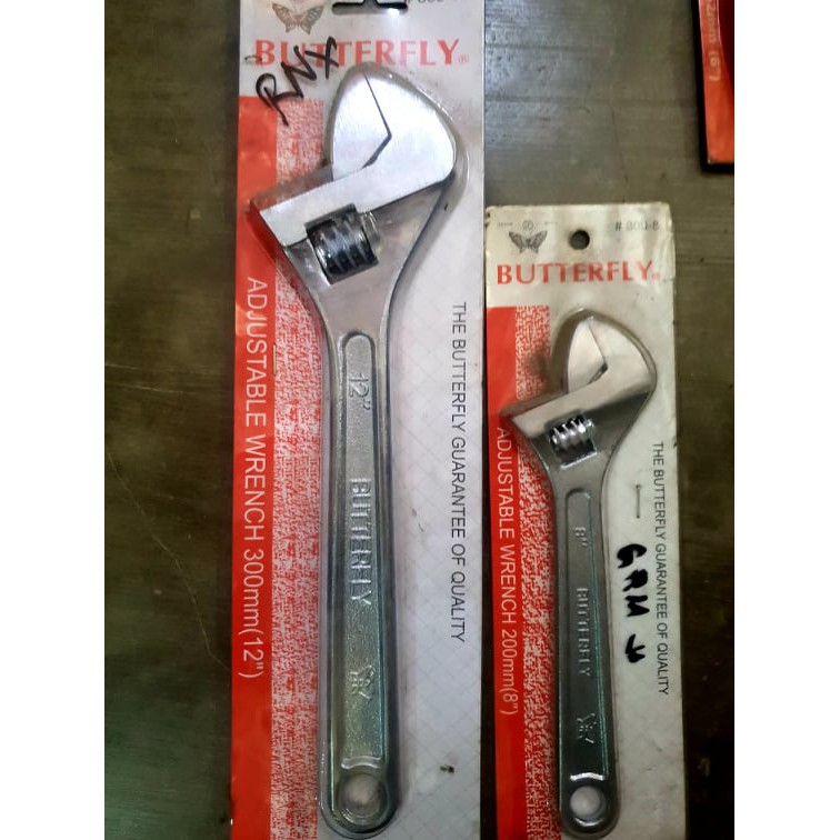 Butterfly Adjustable Wrench 8"/12" Shopee Philippines