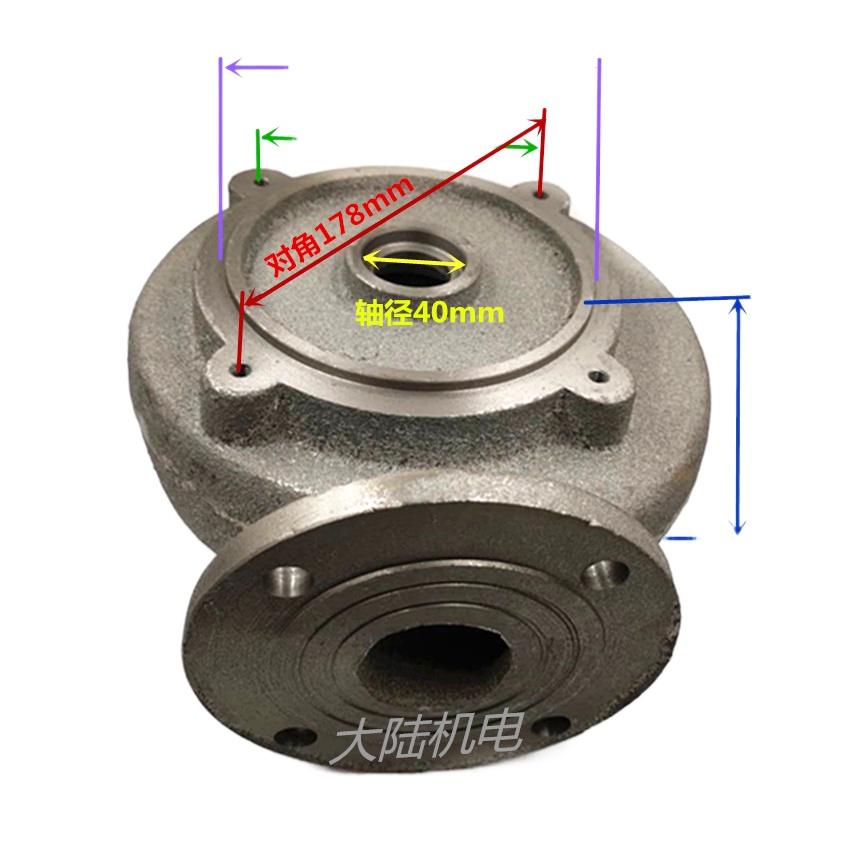 Sewage pump accessories WQ7.5KW 3 inch volute sewage pump chassis iron