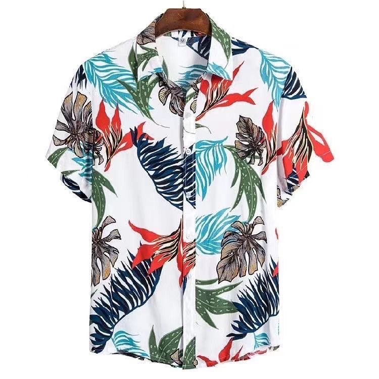 FLORAL DESIGN SUMMER BEACH ATTIRE POLO SHIRTS FOR MEN Shopee Philippines