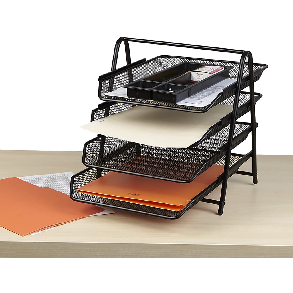 Desk Organizer Paper Tray with 3 Tier or 4 Desktop File Organizer