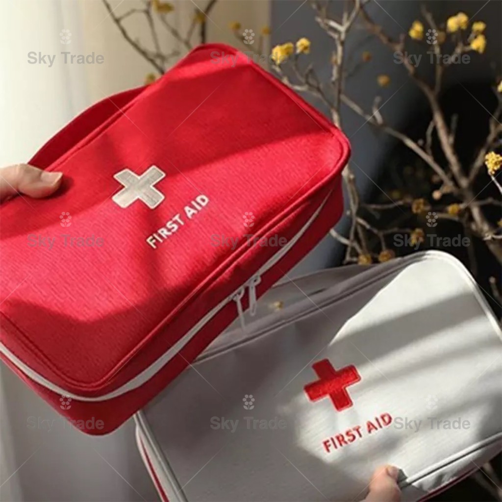 First Aid Kit Emergency Pouch Home Travel Spare Medicine Storage Bag