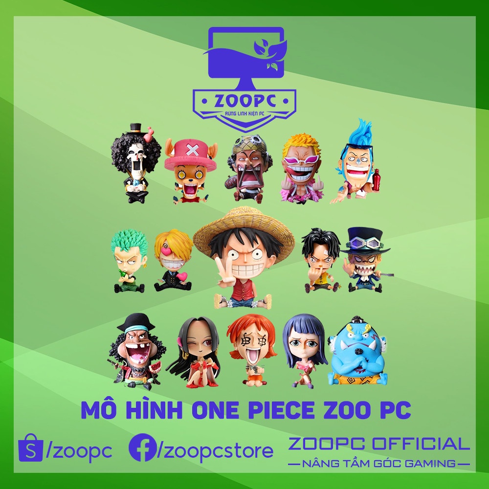 Super Cheap One Piece Model Chibi ZooPC Luffy Zoro Ace Sabo Robin
