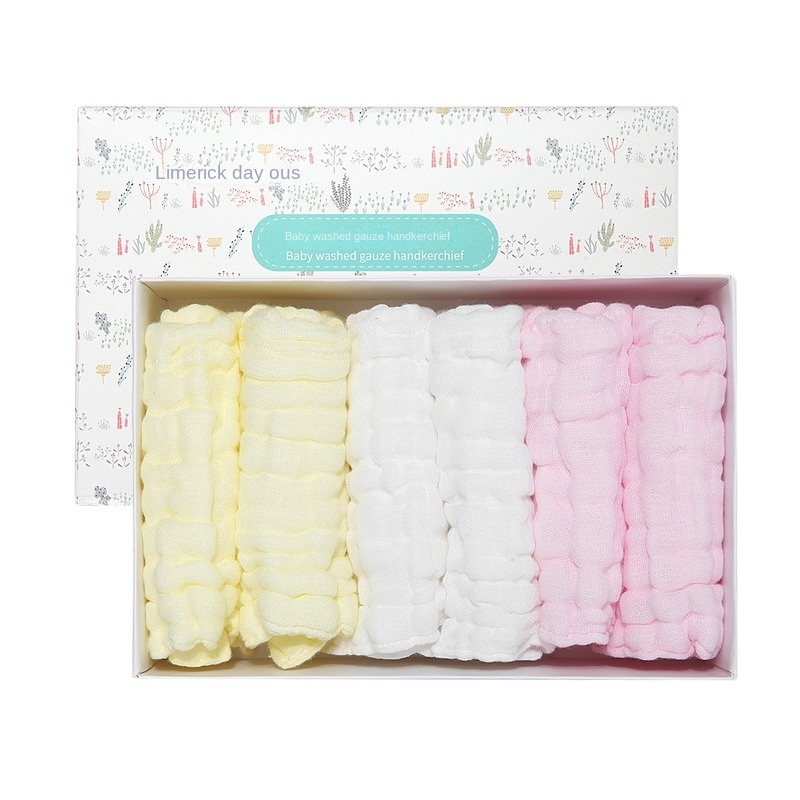 Infant cotton gauze handkerchief baby saliva towel mother and child 6