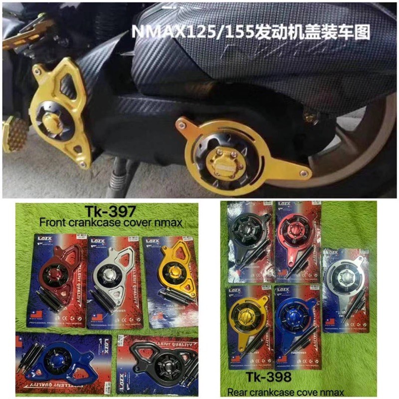 Nmax Engine Cover Crankcase Cover CNC 1set (Front+Rear) Shopee