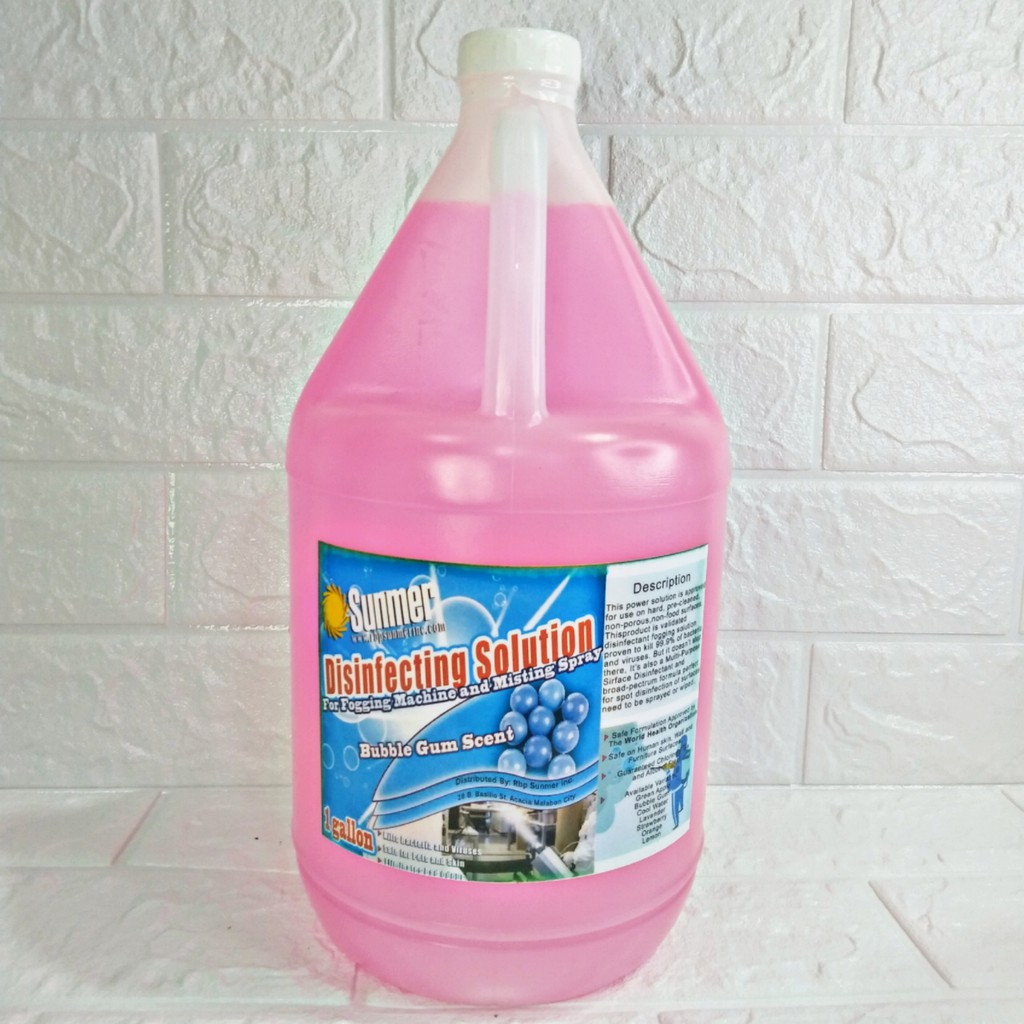 Disinfecting Solution for Fogging Machine and Misting Spray (Bubble Gum