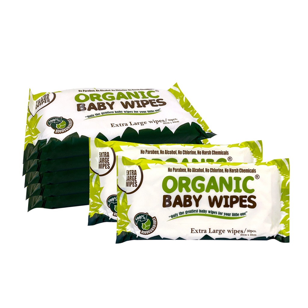 Organic Baby Wipes 30S 6+1 Pack Shopee Philippines
