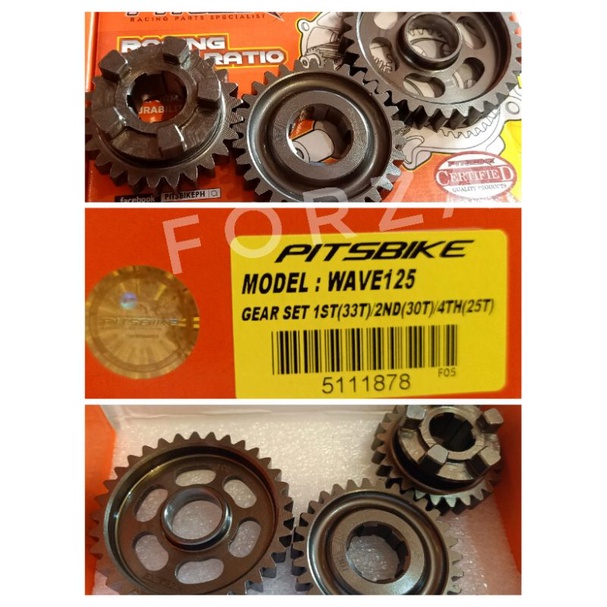 PITSBIKE XRM WAVE RS 124 RACING GEAR 1 2 4 GEARS Transmission Gear