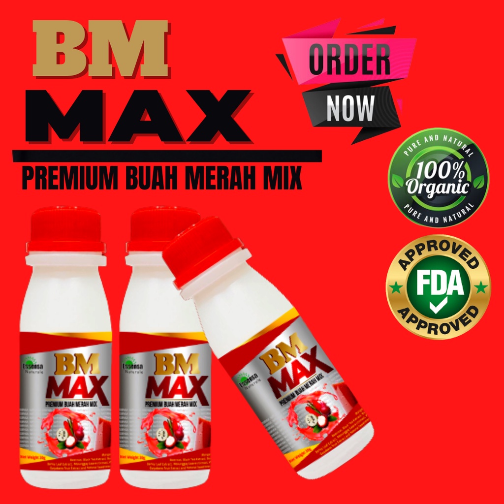 BM MAX (BUAH MERAH JUICE DRINK MIX) BM MAX ORIGINAL BM MAX ORIGINAL