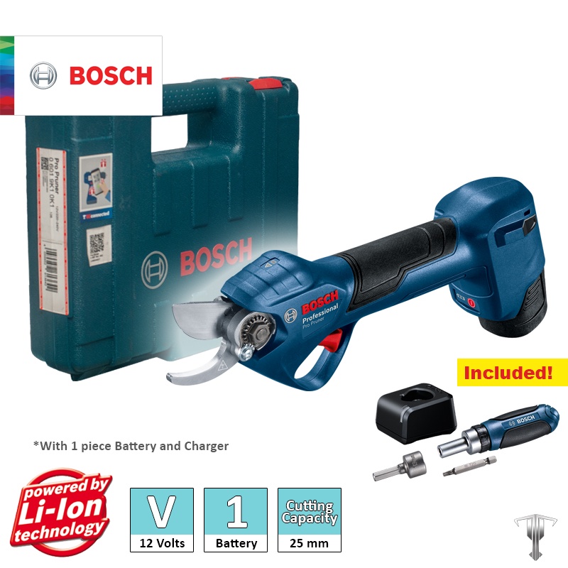 Bosch Pro Pruner Professional 12 V Li-Ion Cordless Secateur Pruner Kit