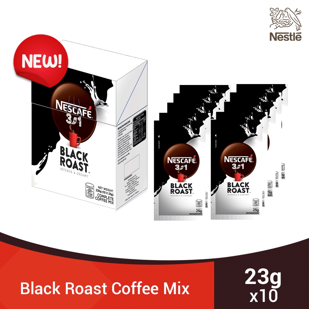 NESCAFE Black Roast Coffee Mix 23g Pack of 10 Shopee Philippines