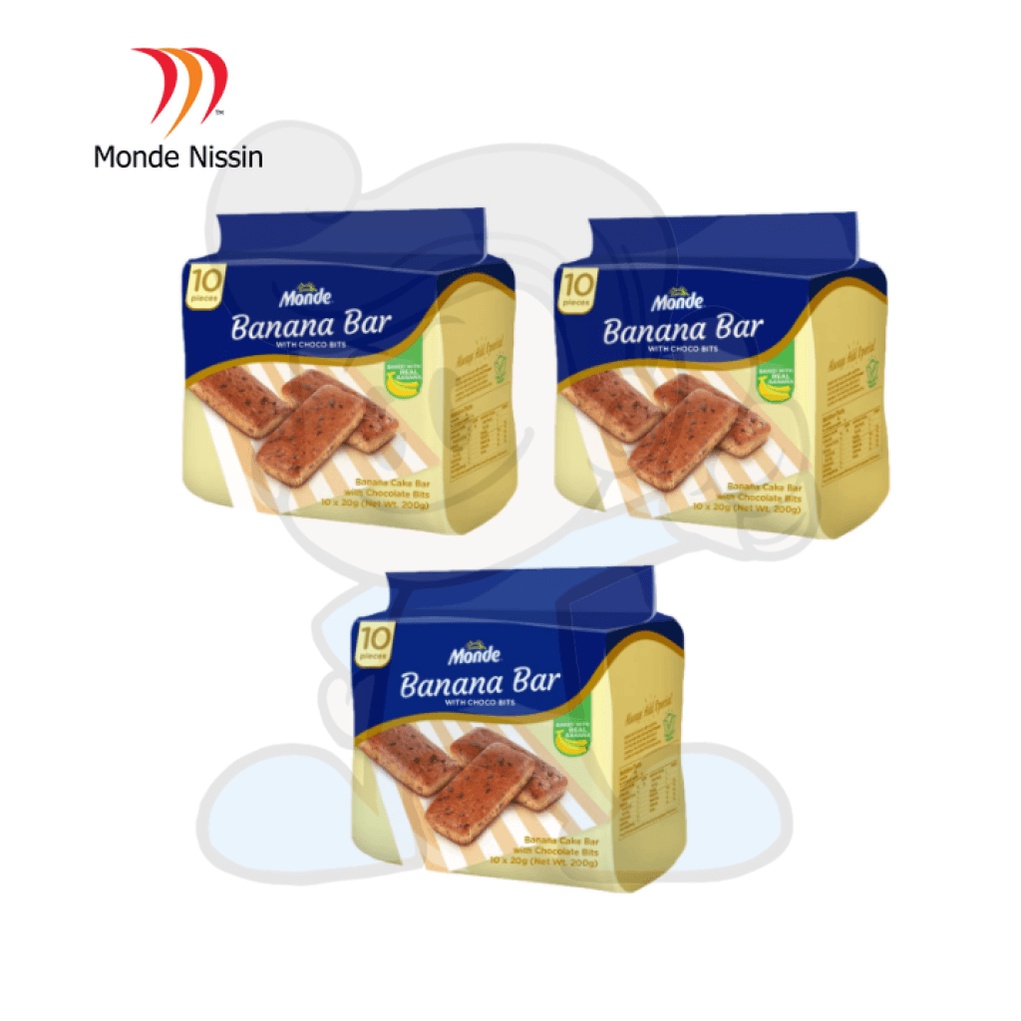 Monde Banana Bar, Pack of 3 (3 x 200g) Shopee Philippines