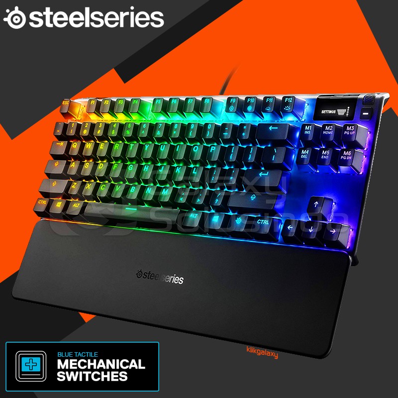 Steelseries Apex 7 Tkl Rgb Oled Mechanical Gaming Keyboard Blue