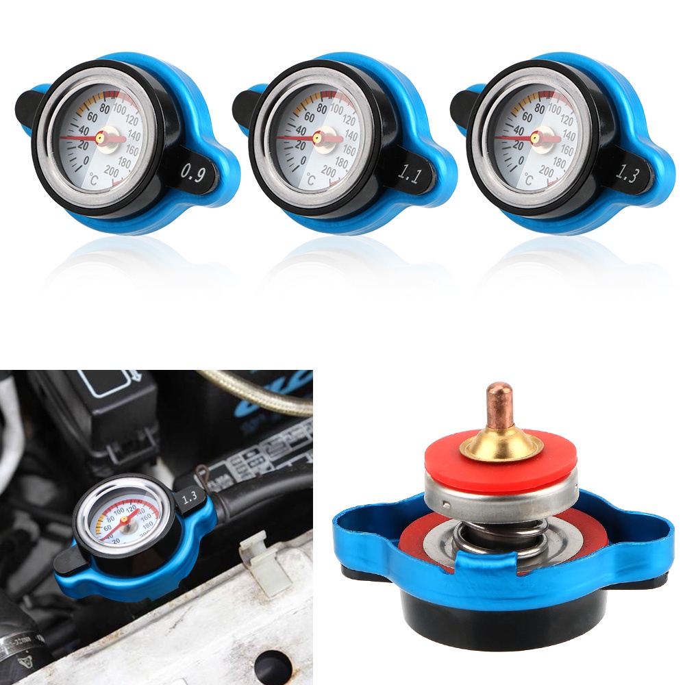 Radiator Cap Temperature Gauge 0.9 /1.1/1.3 Bar Universal Car Thermo