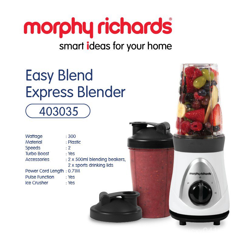 Morphy Richards Personal Blender Easy Blend Fruit blender, Milkshake
