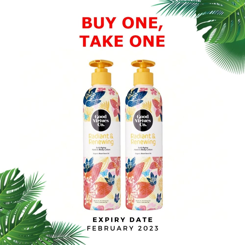Good Virtues Co. Buy 1 Take 1 AntiAging Hand and Body Lotion 300 ml Shopee Philippines