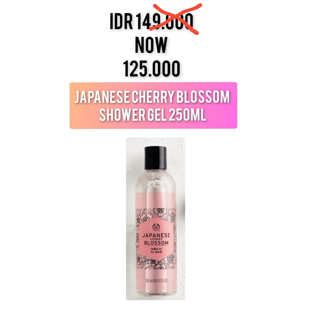 The Body Shop Japanese Cherry Blossom Shower Gel 250ml Shopee Philippines