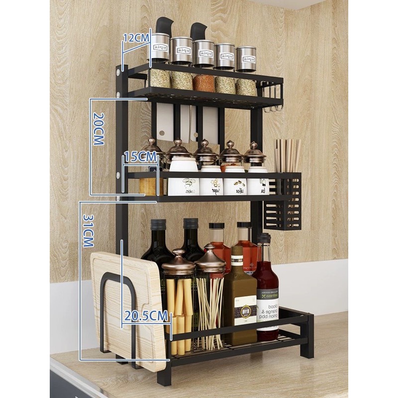 3Layer Stainless Steel Kitchen Shelf Organizer Shopee Philippines