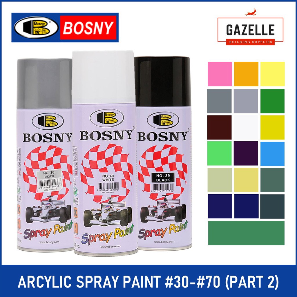 Bosny 100 Acrylic Spray Paint Solid Color No. 3070 Shopee Philippines