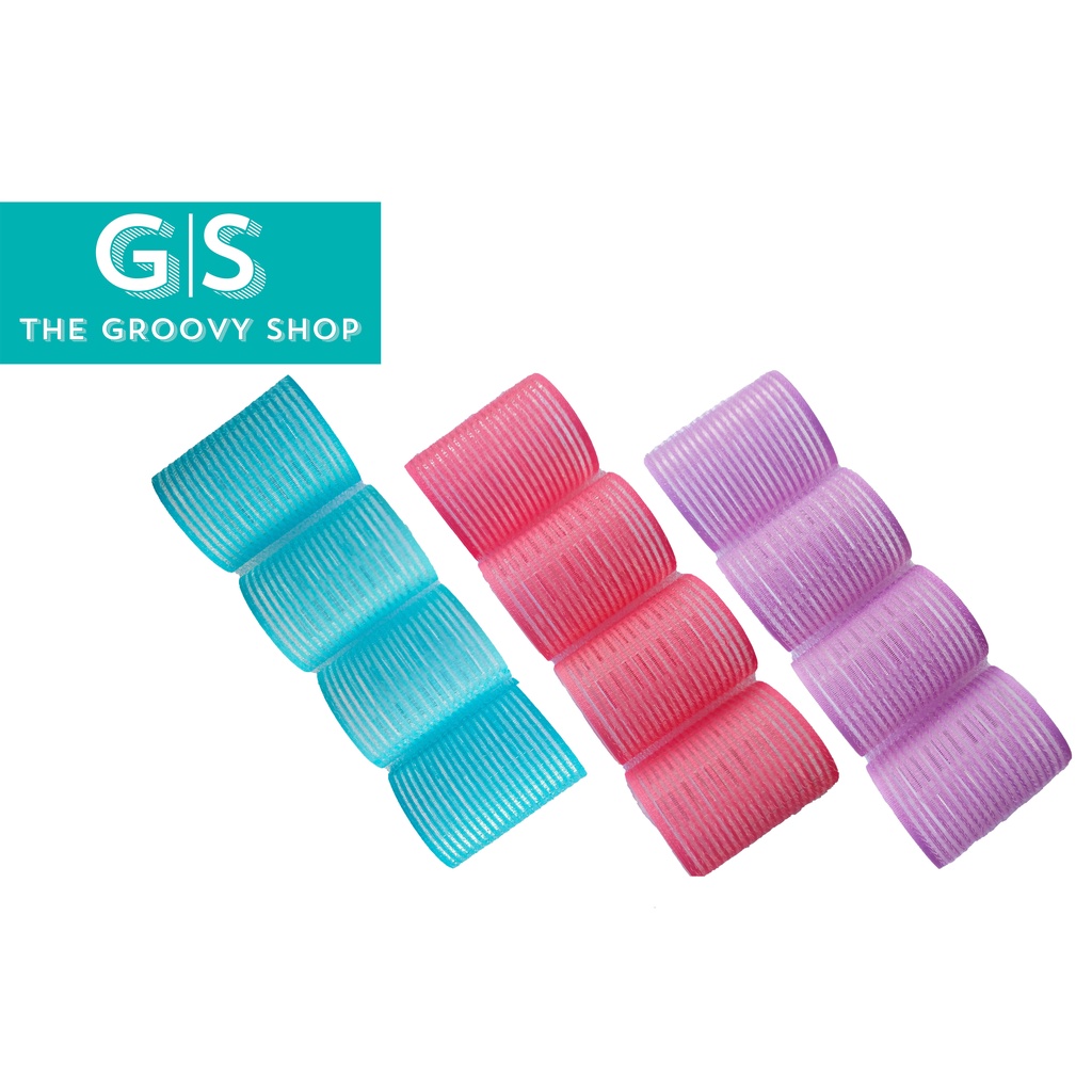 Joy Fashion Large Snap On Hair Curlers Rollers 4 in a Pack Shopee