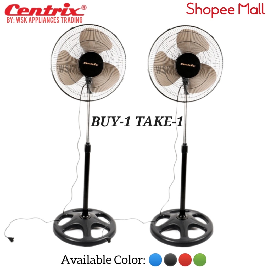 Buy1 Take1 Centrix 16" Stand Fan 3Blades (color may vary) CX1666D