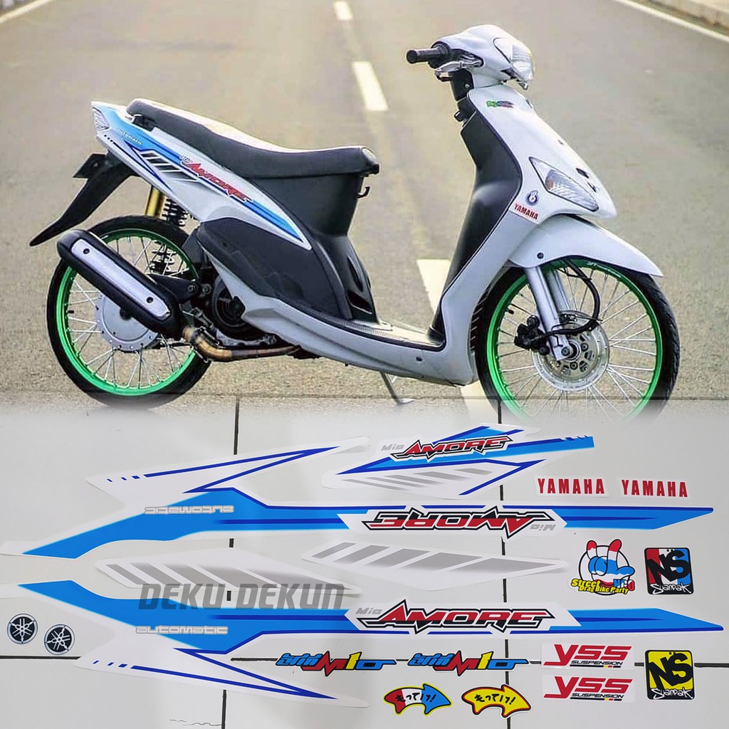 Yamaha Mio Amore Thailand Design Laminated Glossy Set Body Sticker for