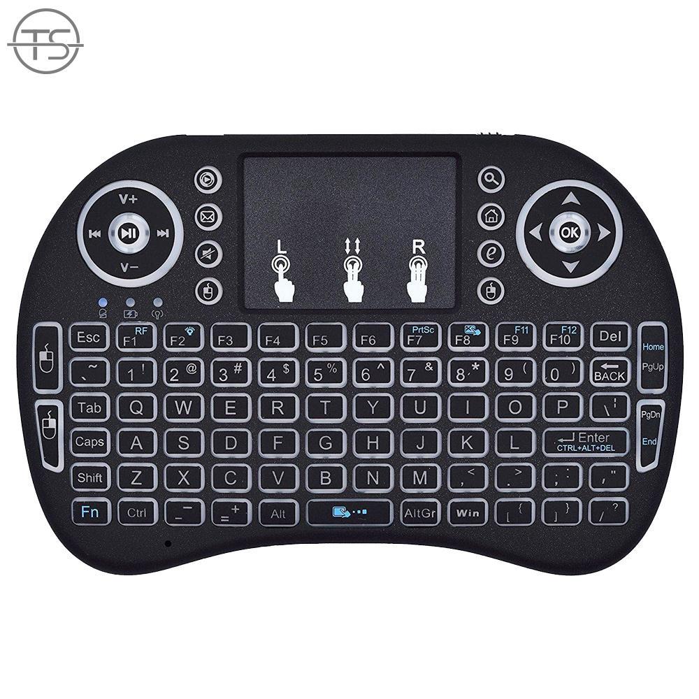 SONG I8 Wireless Keyboard Remote Control Keyboard Touchpad 3 Colorful
