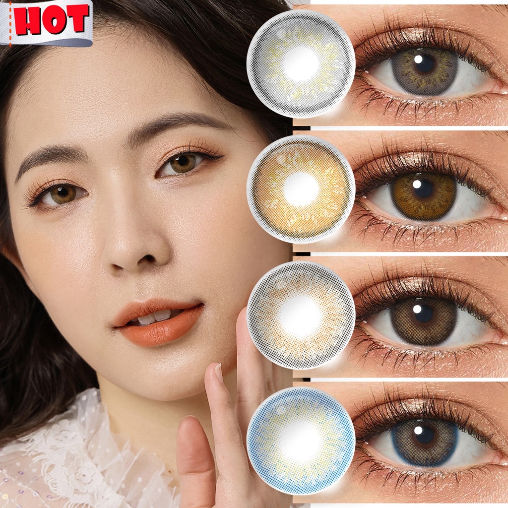 2pcs Soft Colored Contact lens Yearly use 0.00 contact lens annual use