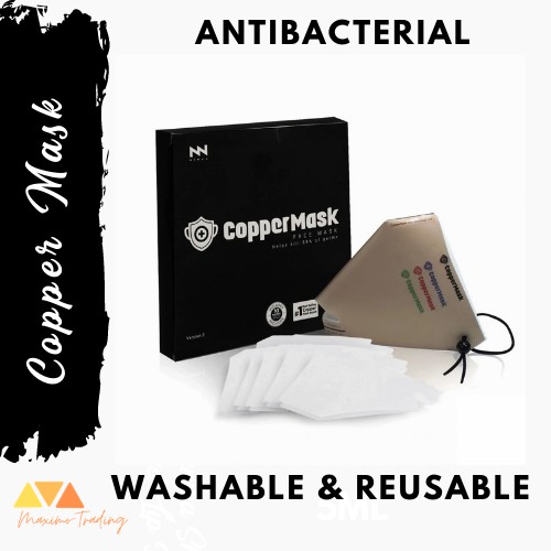 [ORIGINAL COPPER MASK] Original Copper Mask with 10 NonWoven Filters