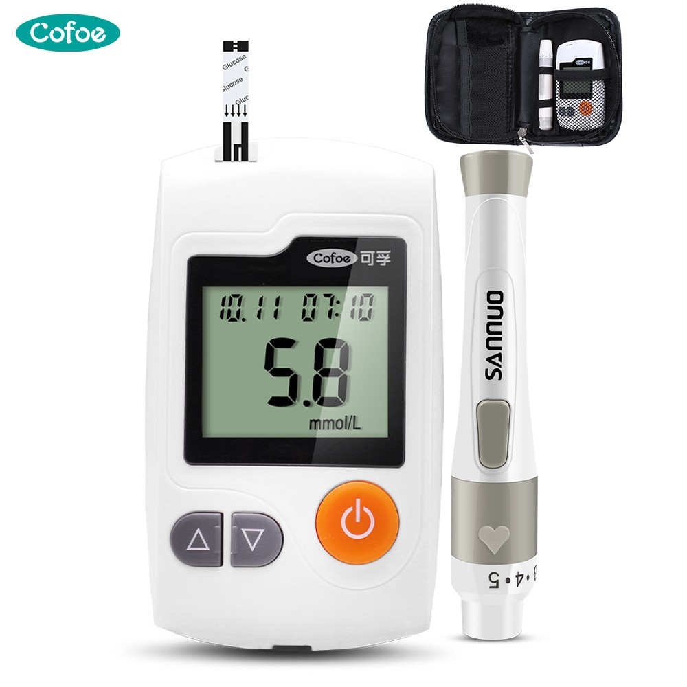 Cofoe Blood Glucose Meter Blood Sugar Test Diabetic Monitor