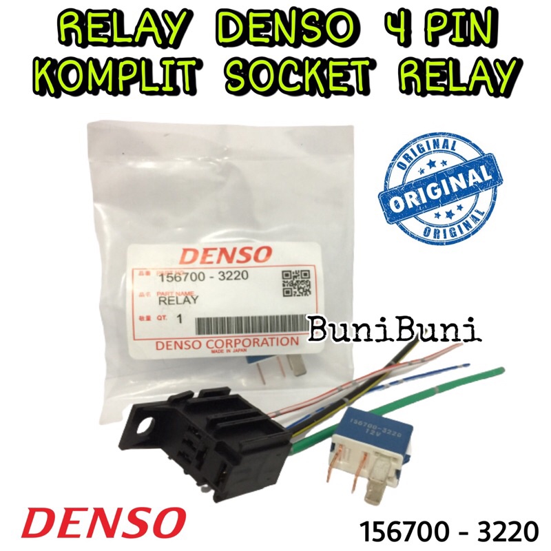 Denso Complete Socket Relay Relay For 12 Volt Universal Car Air Conditioner Relay Shopee