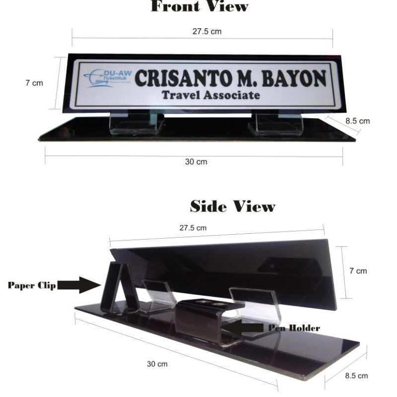 Custom Desk Nameplate / Table Nameplate / Table Name / Desk Name
