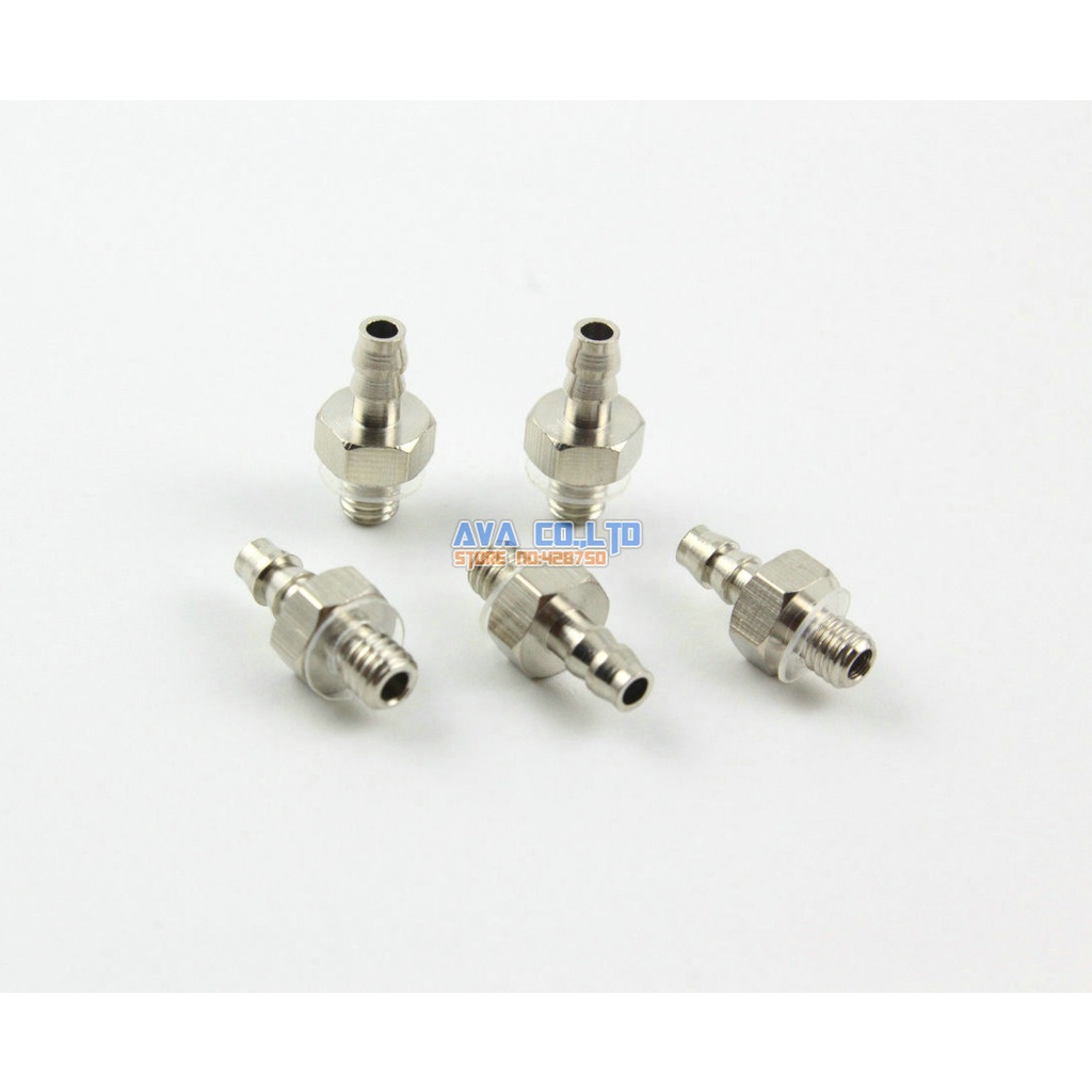 50 Pieces 2.5mm Air Pneumatic Hose to M3 Male Mini Barb Fitting / Brass