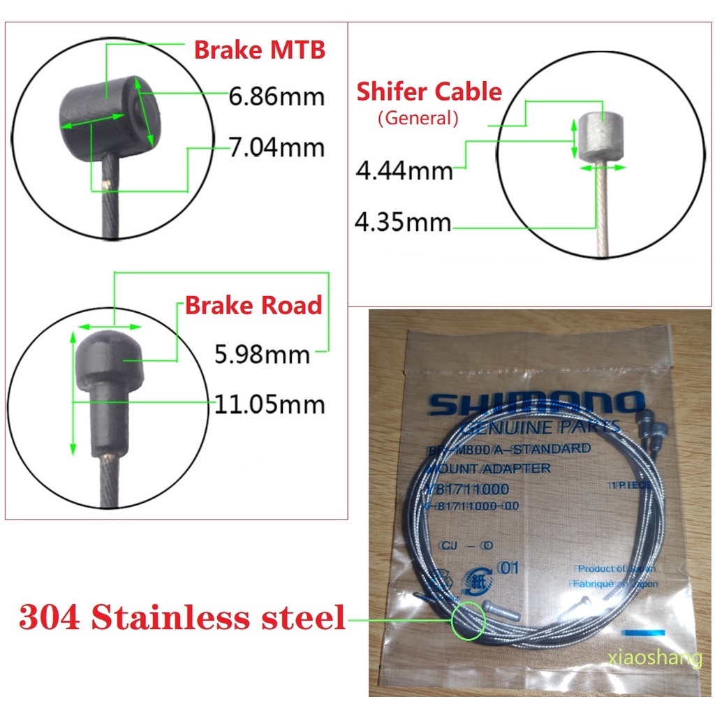 Bike Brake Cables MTB Road Bicycle V Brake Cable Shifter Transmission