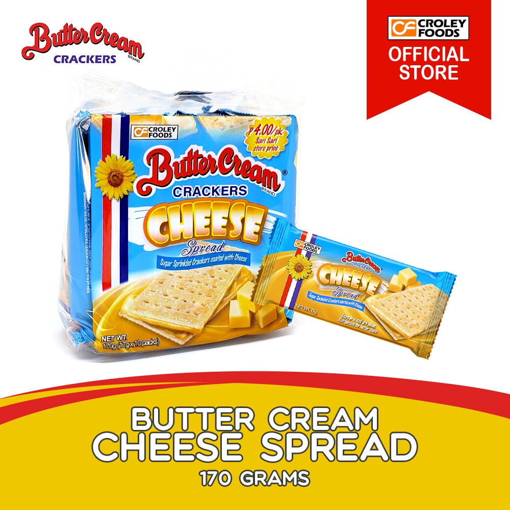 Butter Cream Crackers Cheese Spread (17g x 10) [ Buttercream Crackers