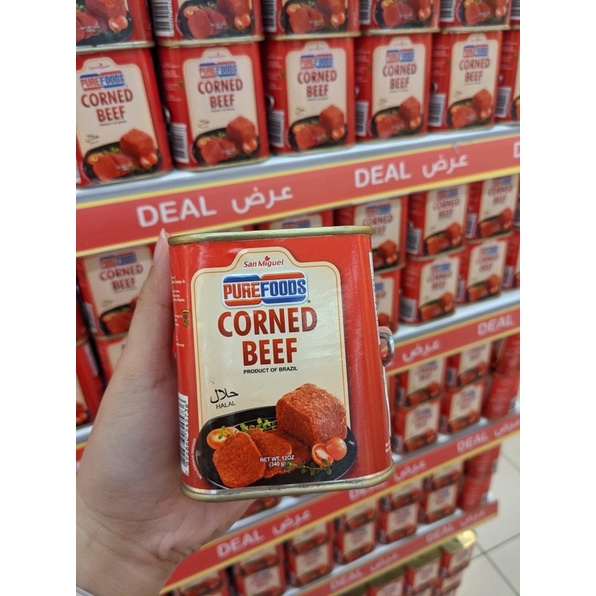 Purefoods Corned beef 340gram Halal made in Brazil 012023 expiry