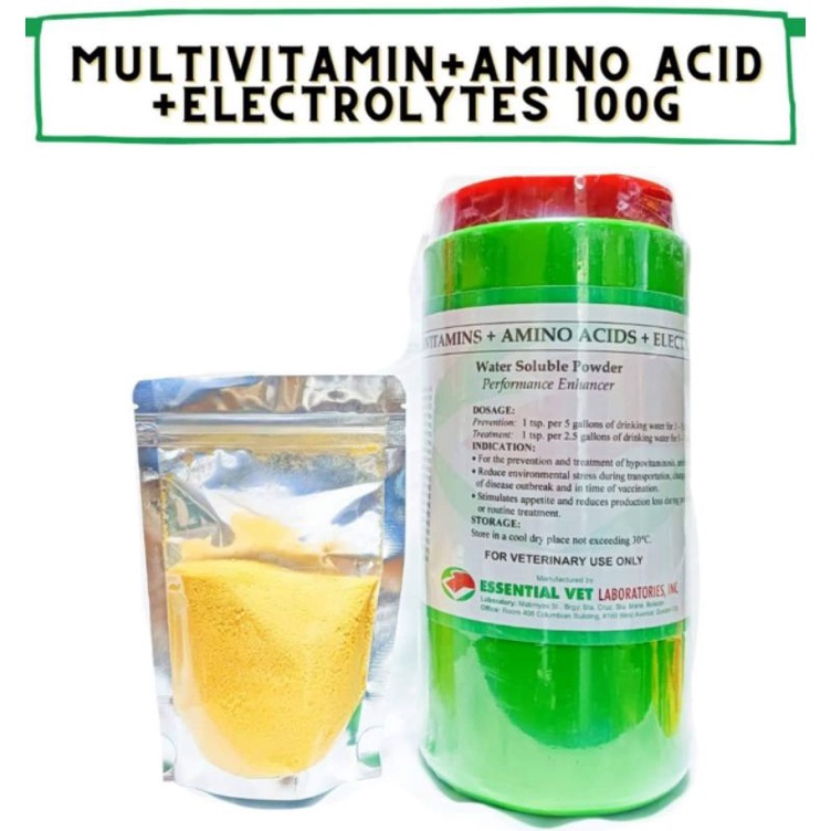 Multivitamins Amino Acids Electrolytes 100g repack Shopee Philippines