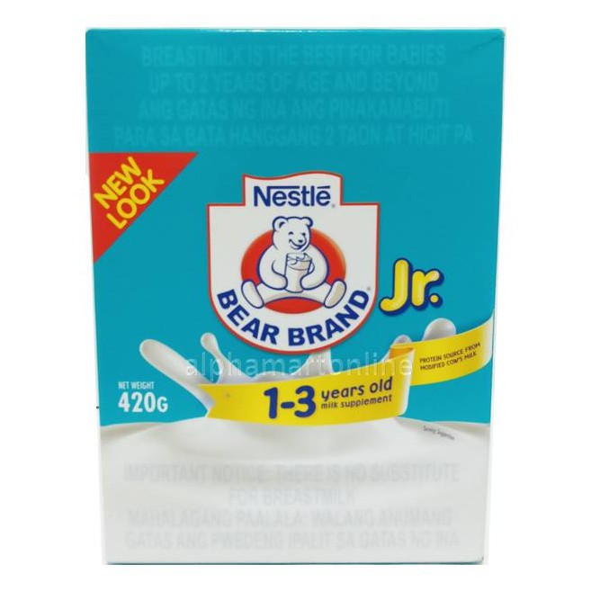 Bear Brand Jr. 420g(For 13years old) Shopee Philippines