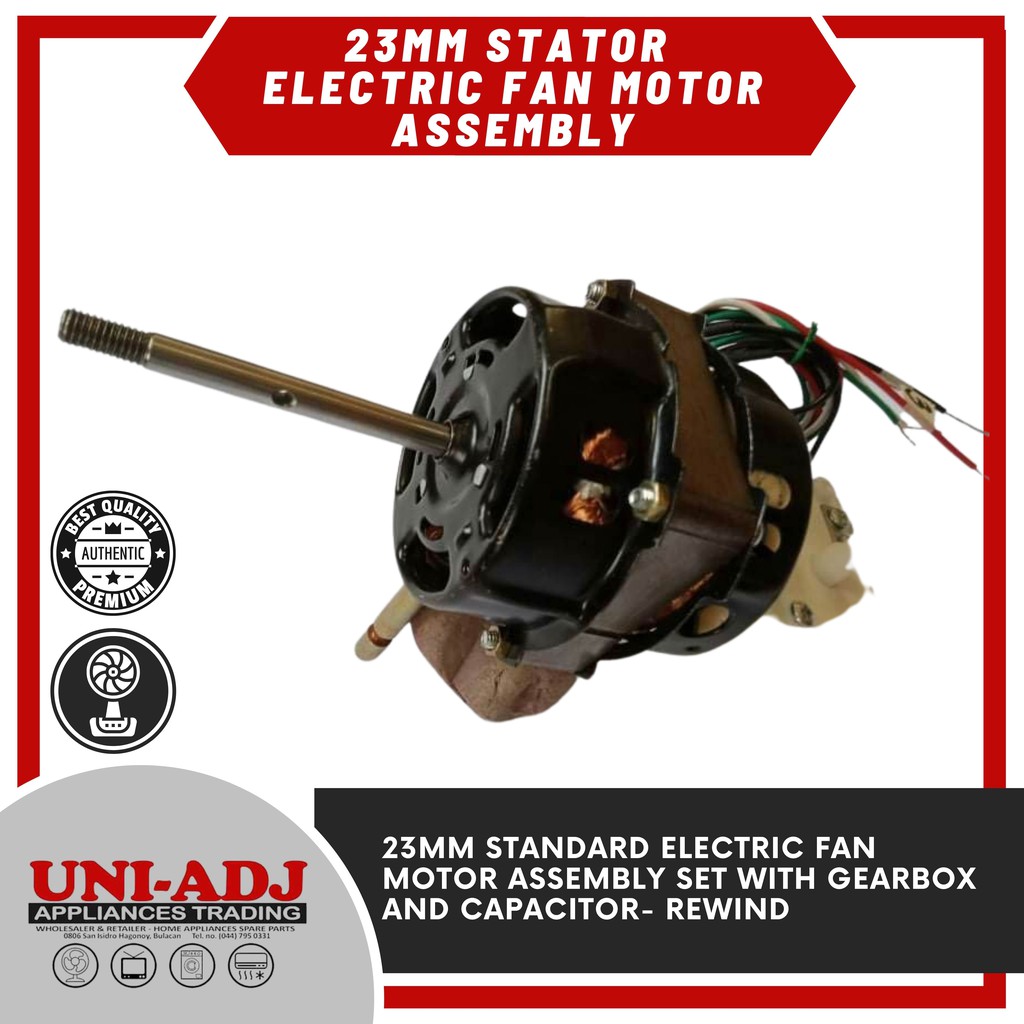 23mm Standard Electric Fan Motor Assembly Set with Gearbox and