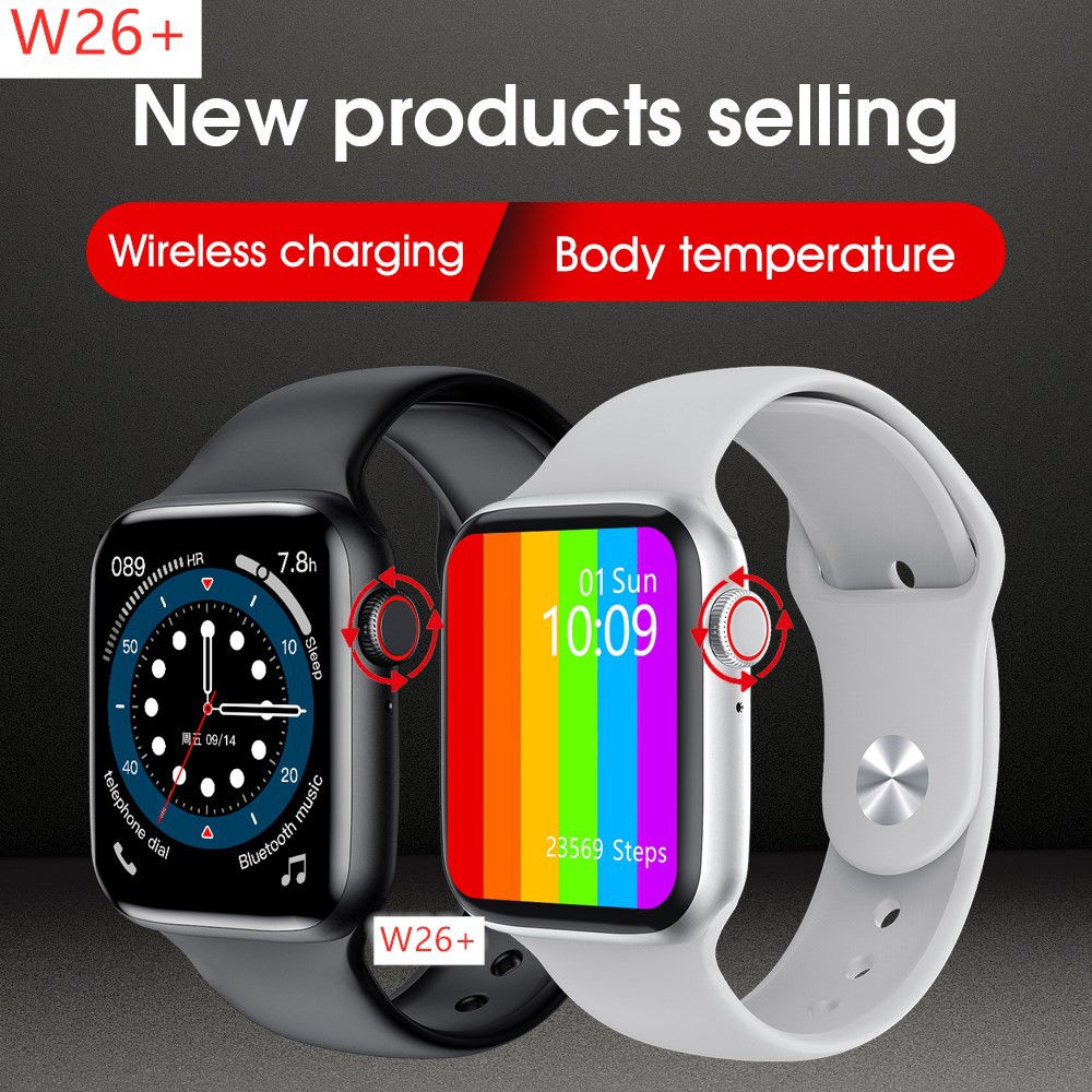 W26+ Smart Watch 44mm size For Apple Watch Men Bluetooth Call 1.75 Inch Screen ECG PPG Rotate
