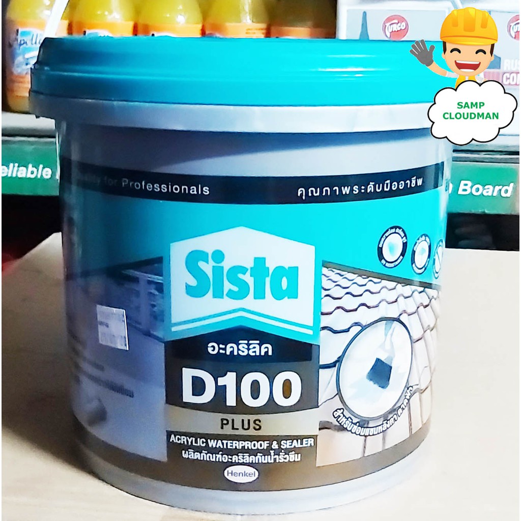 Sista D100 Plus Acrylic Waterproofer & Sealer Gallon Size 4Kg / 4Liter