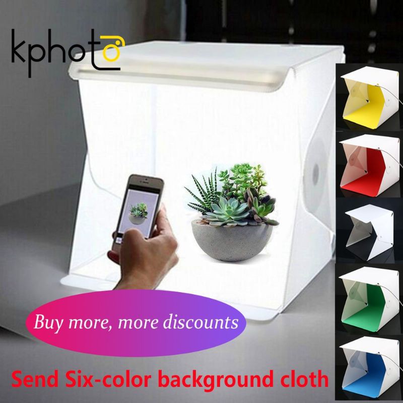 Kphoto Mini Photo Studio Light Box LED Lights Room Photography Folding