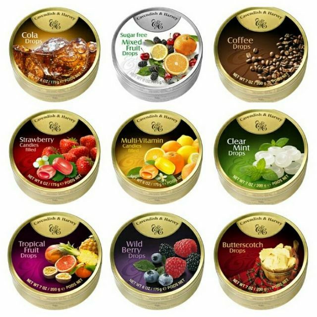 Authentic Cavendish And Harvey Assorted Candy Drops Shopee Philippines